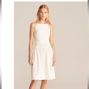 Rebecca Taylor white open tie back dress